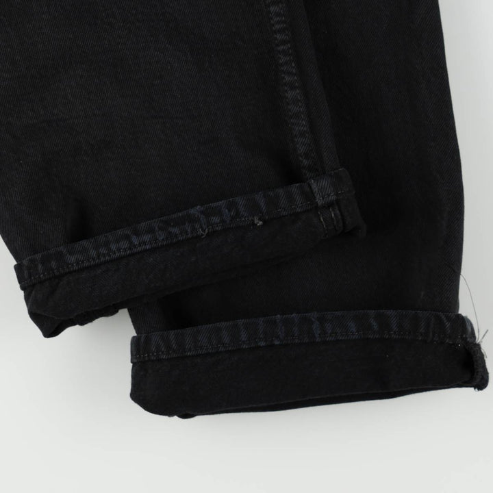 Levi's 501-0165 Black Denim Straight Leg Jeans, Made in England, Men's Size W34 (approx.) cotton black type Vintage Second Hand