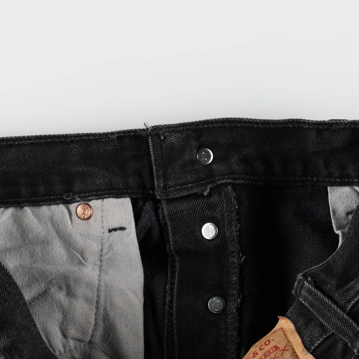 2000'S Levi's 501-0659 Black Denim Straight Leg Jeans, Made in Canada, Men's Size W33 (approx.) cotton black type Vintage Second Hand