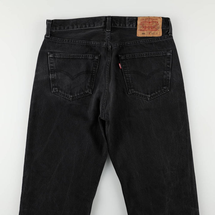 2000'S Levi's 501-0659 Black Denim Straight Leg Jeans, Made in Canada, Men's Size W33 (approx.) cotton black type Vintage Second Hand