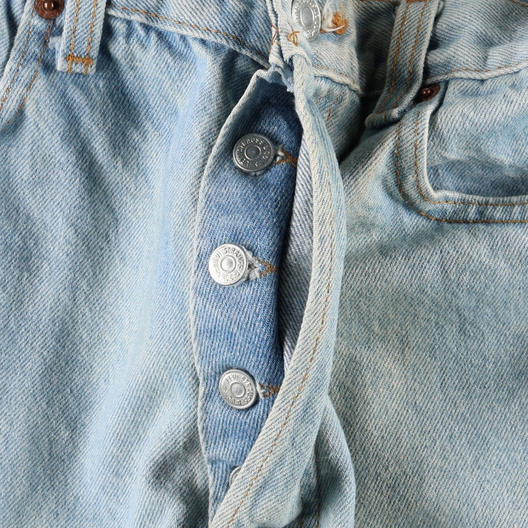 80s-90'S Levi's 501-0111 Straight Denim Pants, Men's W33 (approx.), Vintage cotton Blue type light blue Vintage Second Hand