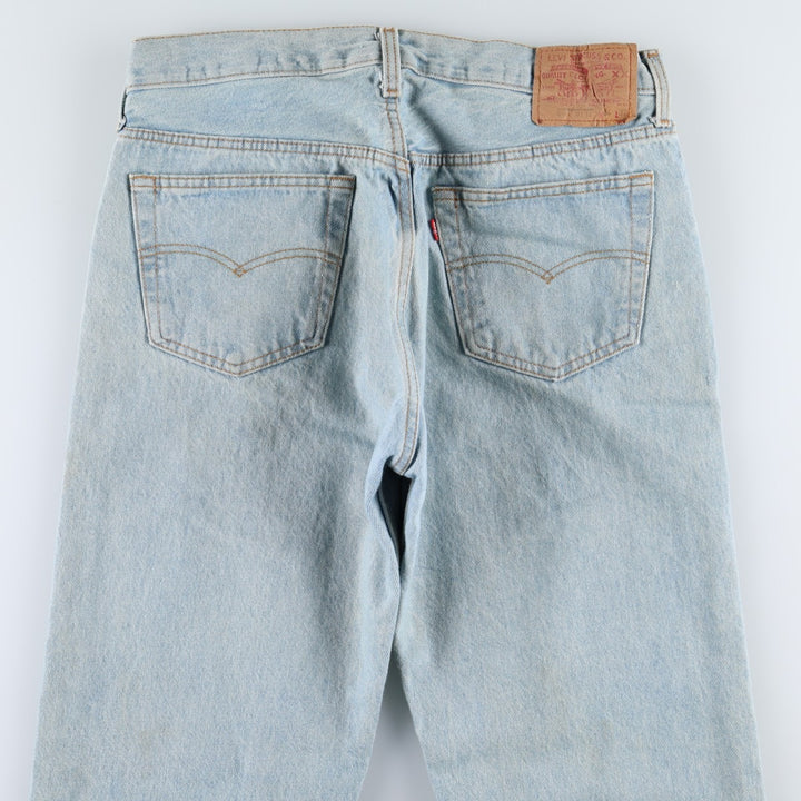 80s-90'S Levi's 501-0111 Straight Denim Pants, Men's W33 (approx.), Vintage cotton Blue type light blue Vintage Second Hand