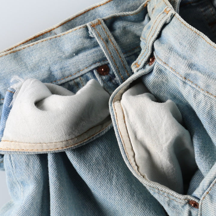 80s-90'S Levi's 501-0111 Straight Denim Pants, Men's W33 (approx.), Vintage cotton Blue type light blue Vintage Second Hand