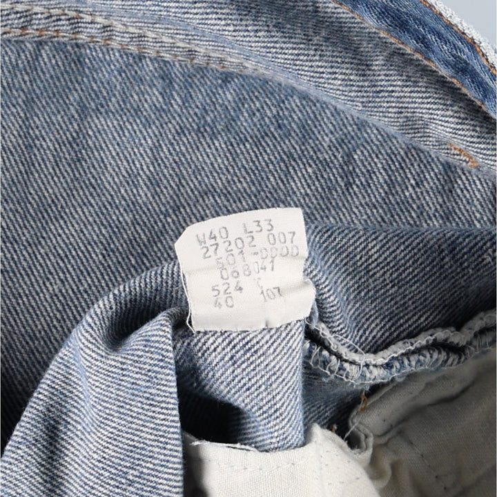 80s-90'S Levi's 501-0000 Straight Denim Pants, Men's W38 (approx.), Vintage unclear blue type Vintage Second Hand
