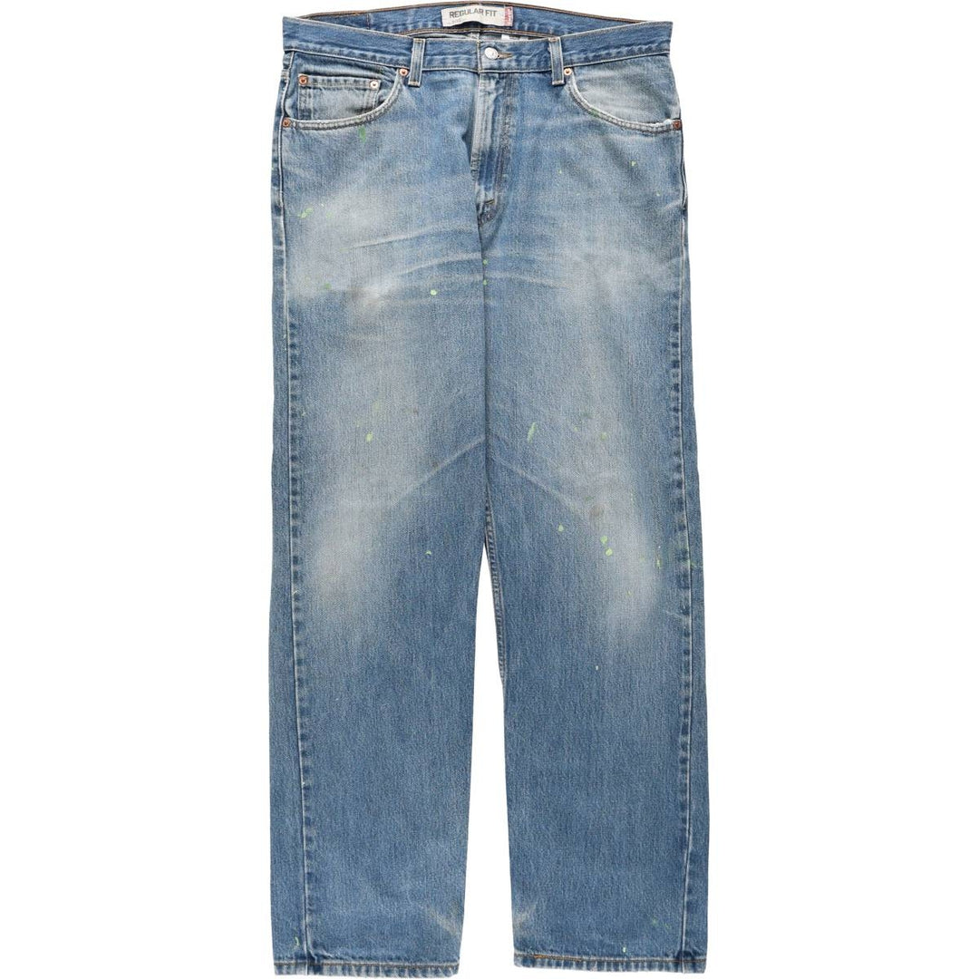 Levi's 505 REGULAR FIT tapered denim pants for men, size w36 cotton blue type Vintage Second Hand