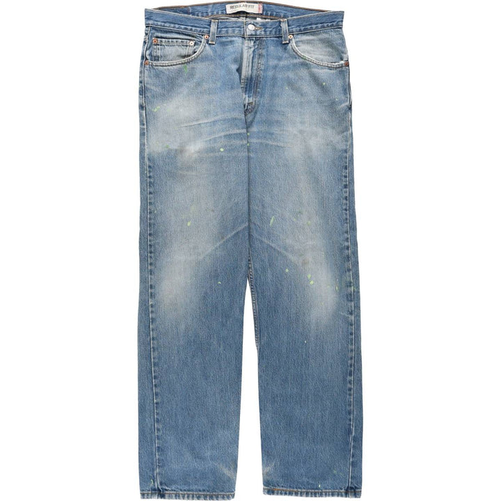 Levi's 505 REGULAR FIT tapered denim pants for men, size w36 cotton blue type Vintage Second Hand