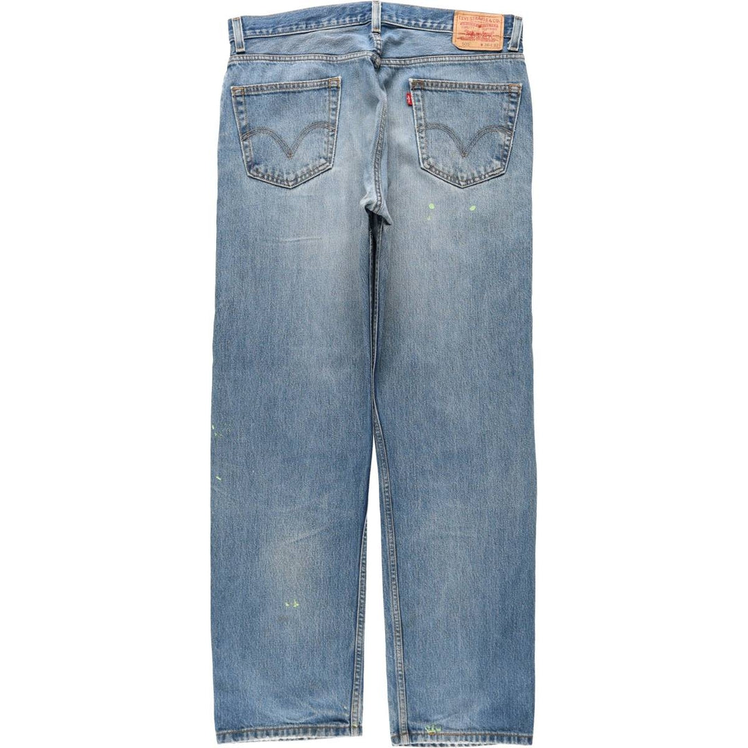 Levi's 505 REGULAR FIT tapered denim pants for men, size w36 cotton blue type Vintage Second Hand