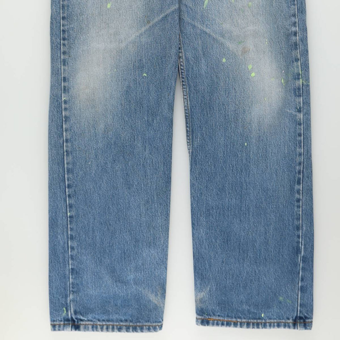 Levi's 505 REGULAR FIT tapered denim pants for men, size w36 cotton blue type Vintage Second Hand