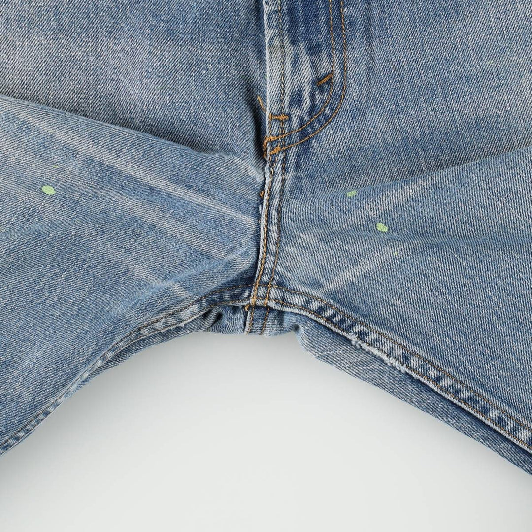 Levi's 505 REGULAR FIT tapered denim pants for men, size w36 cotton blue type Vintage Second Hand
