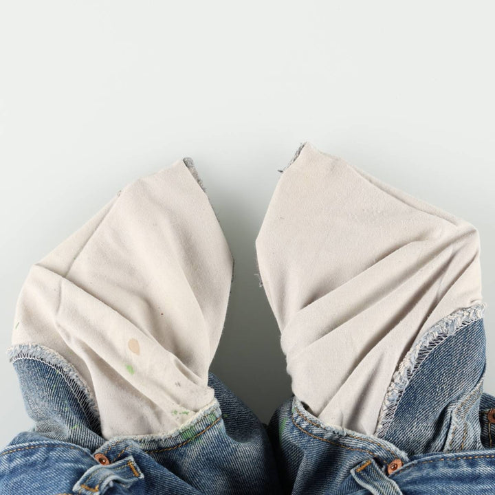 Levi's 505 REGULAR FIT tapered denim pants for men, size w36 cotton blue type Vintage Second Hand