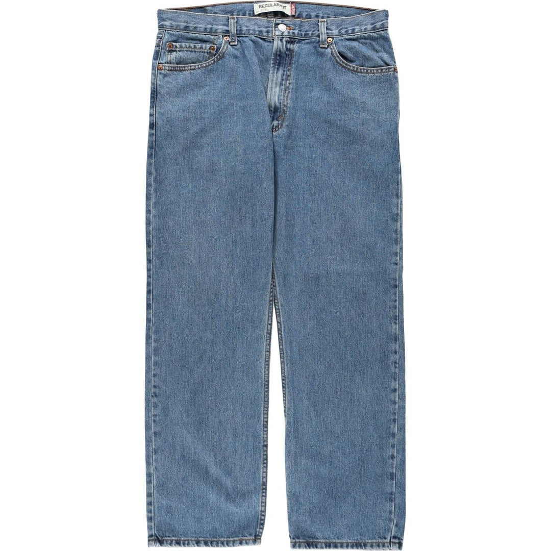 Levi's 505 REGULAR FIT tapered denim pants for men, size w36 cotton blue type Vintage Second Hand