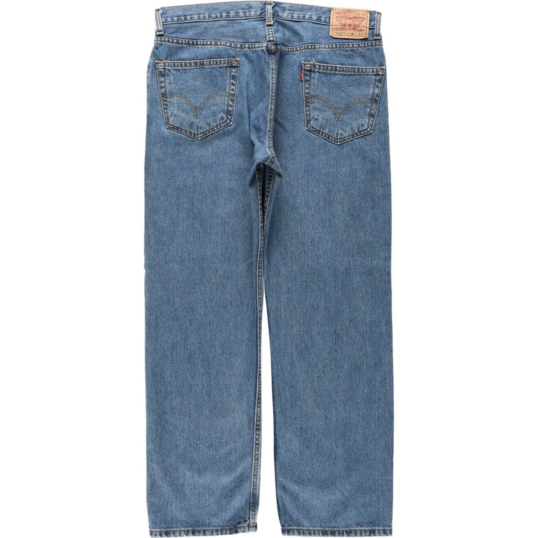 Levi's 505 REGULAR FIT tapered denim pants for men, size w36 cotton blue type Vintage Second Hand