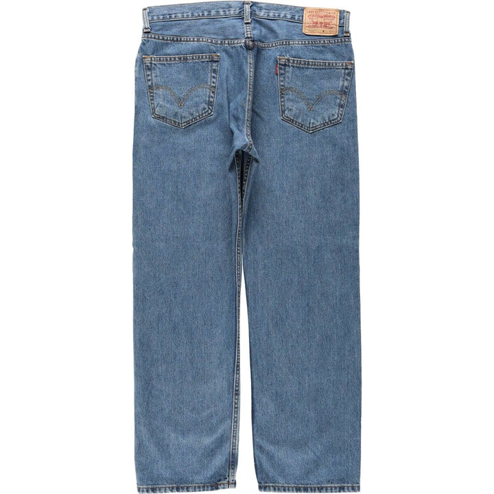 Levi's 505 REGULAR FIT tapered denim pants for men, size w36 cotton blue type Vintage Second Hand