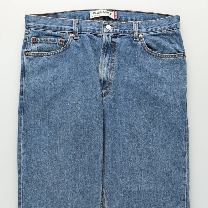 Levi's 505 REGULAR FIT tapered denim pants for men, size w36 cotton blue type Vintage Second Hand