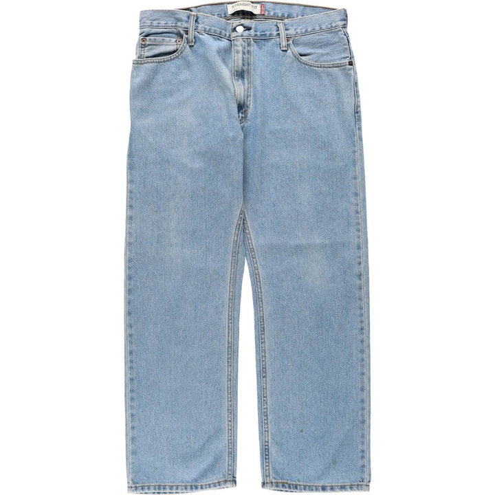 Levi's 505 STRAIGHT FIT tapered denim pants for men, size w36 cotton blue type Vintage Second Hand
