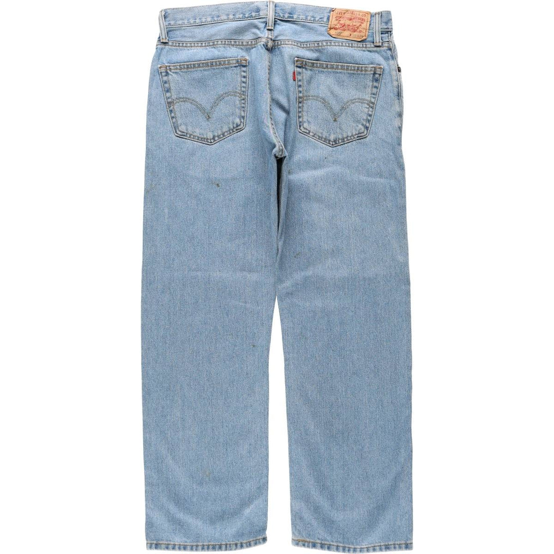 Levi's 505 STRAIGHT FIT tapered denim pants for men, size w36 cotton blue type Vintage Second Hand