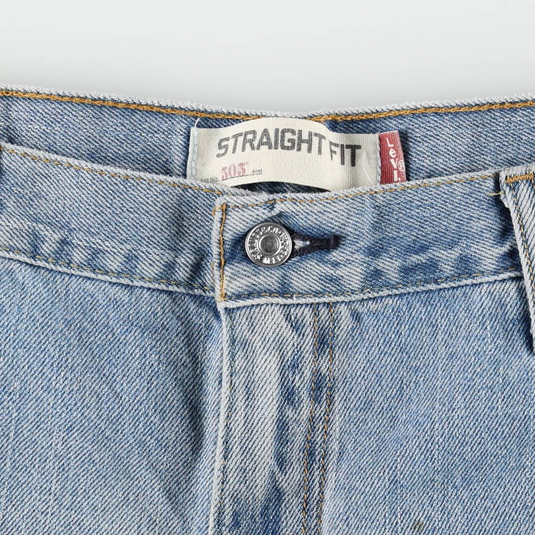 Levi's 505 STRAIGHT FIT tapered denim pants for men, size w36 cotton blue type Vintage Second Hand