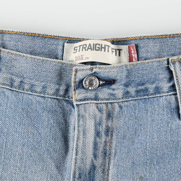 Levi's 505 STRAIGHT FIT tapered denim pants for men, size w36 cotton blue type Vintage Second Hand