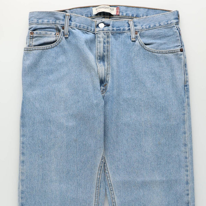 Levi's 505 STRAIGHT FIT tapered denim pants for men, size w36 cotton blue type Vintage Second Hand