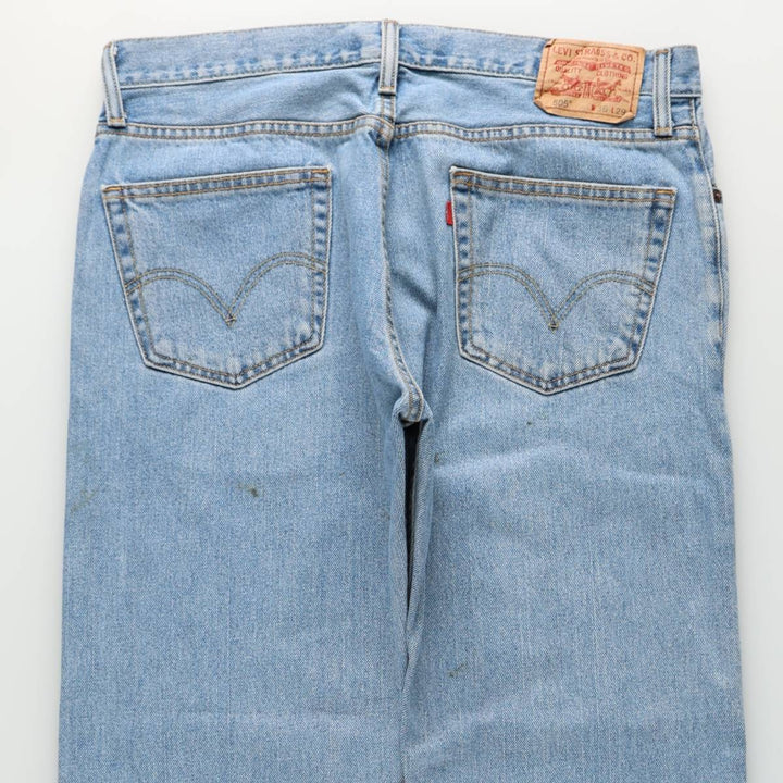 Levi's 505 STRAIGHT FIT tapered denim pants for men, size w36 cotton blue type Vintage Second Hand