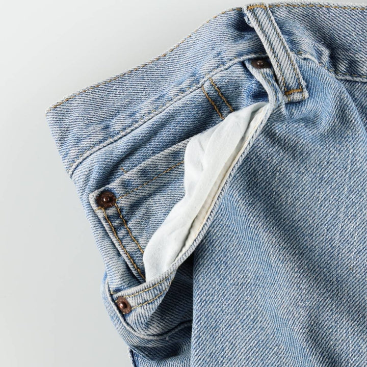 Levi's 505 STRAIGHT FIT tapered denim pants for men, size w36 cotton blue type Vintage Second Hand
