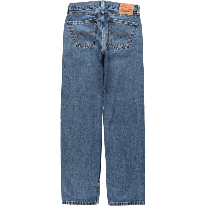 Levi's 505 tapered denim pants for men, equivalent to w32 cotton blue type Vintage Second Hand