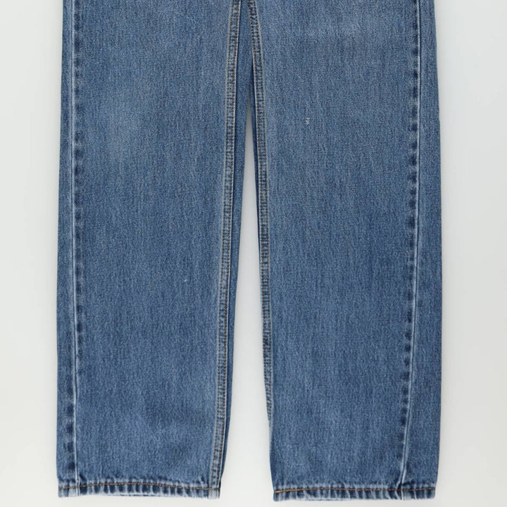 Levi's 505 tapered denim pants for men, equivalent to w32 cotton blue type Vintage Second Hand