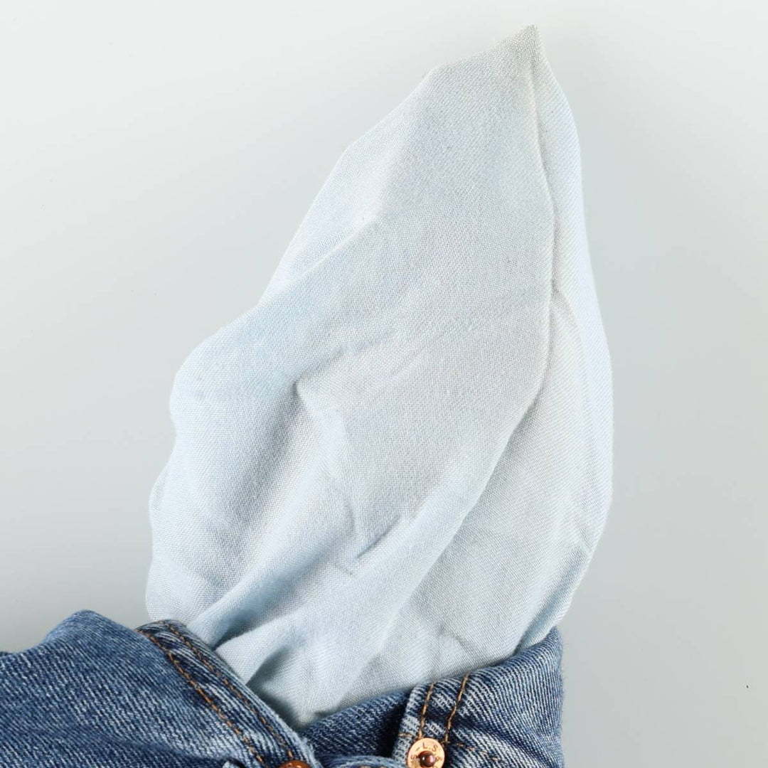 Levi's 505 tapered denim pants for men, equivalent to w32 cotton blue type Vintage Second Hand