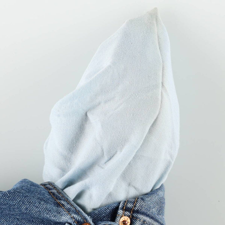 Levi's 505 tapered denim pants for men, equivalent to w32 cotton blue type Vintage Second Hand