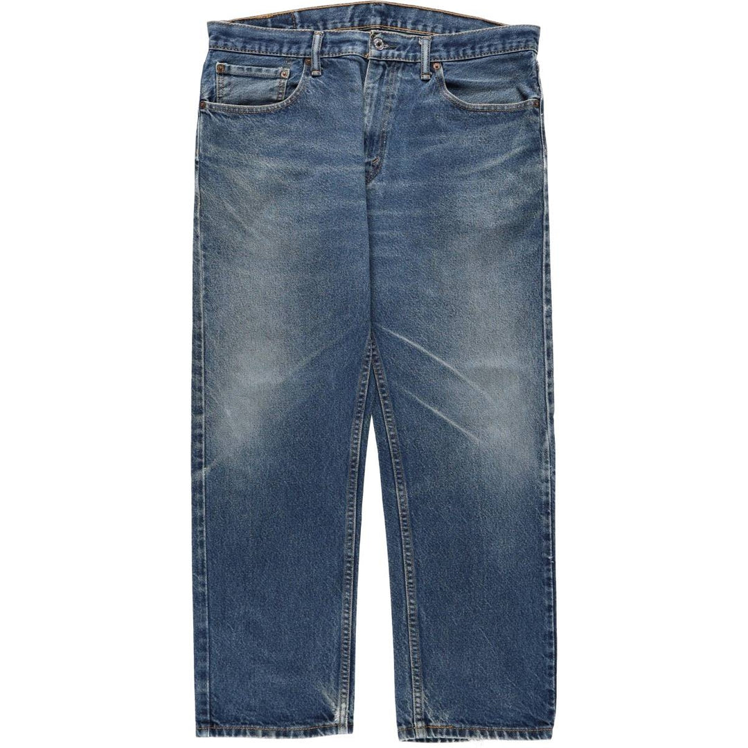 Levi's 505 tapered denim pants for men, size w36 cotton blue type Vintage Second Hand
