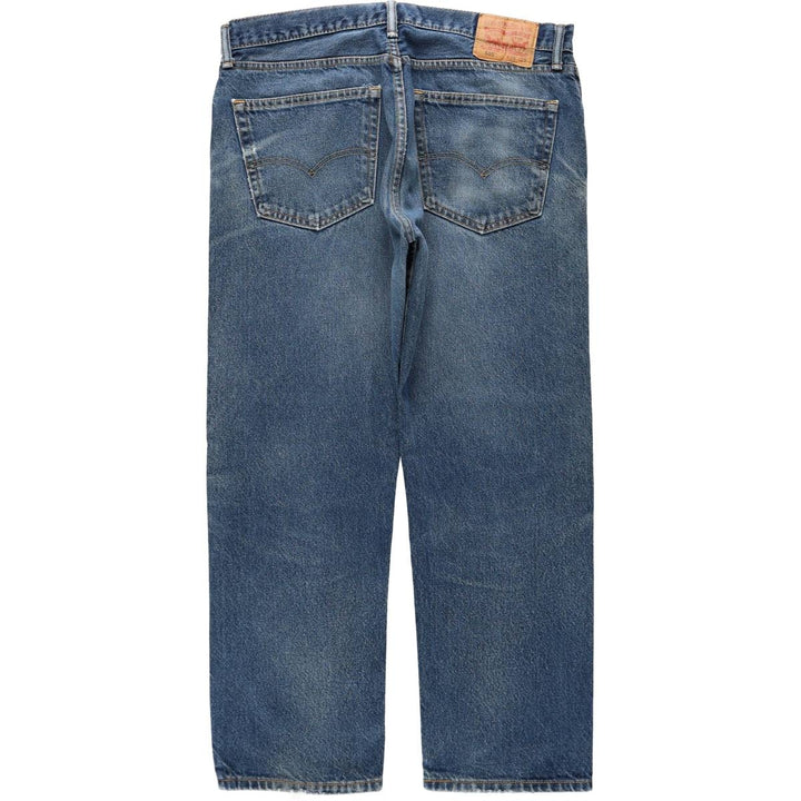 Levi's 505 tapered denim pants for men, size w36 cotton blue type Vintage Second Hand
