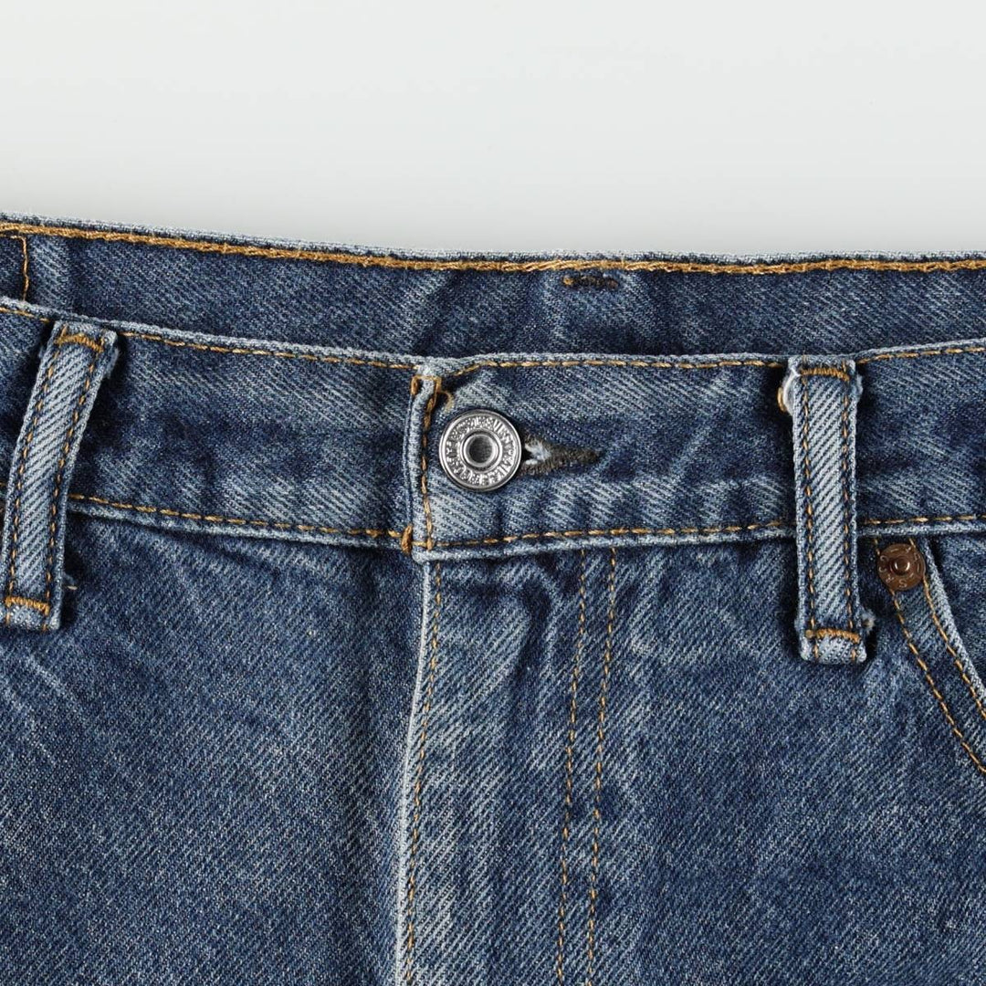 Levi's 505 tapered denim pants for men, size w36 cotton blue type Vintage Second Hand