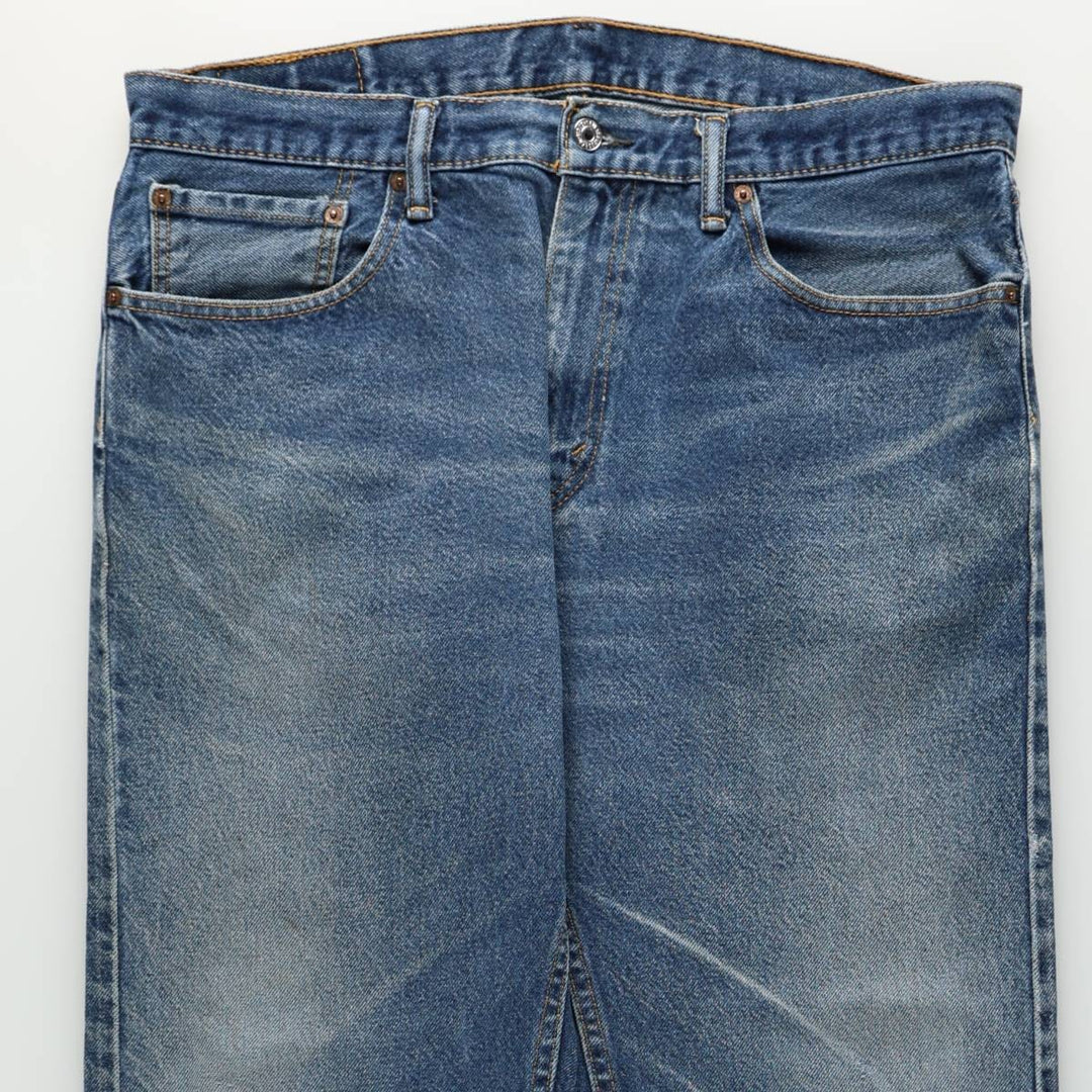 Levi's 505 tapered denim pants for men, size w36 cotton blue type Vintage Second Hand