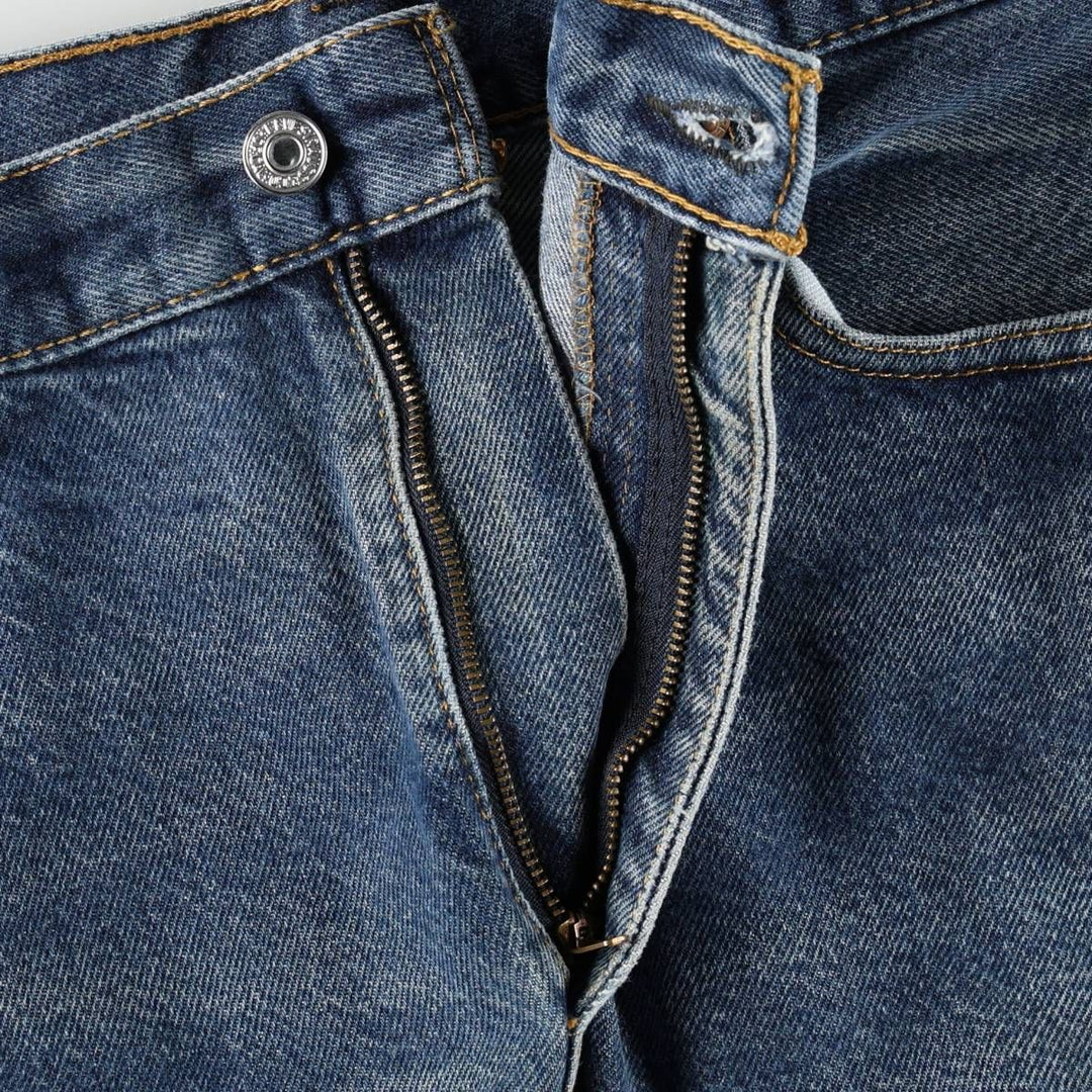 Levi's 505 tapered denim pants for men, size w36 cotton blue type Vintage Second Hand