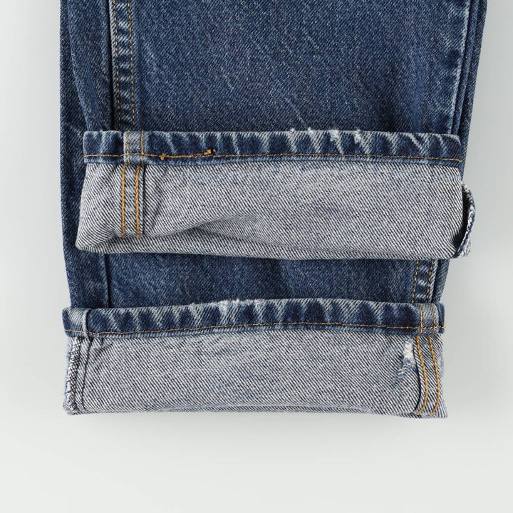Levi's 505 tapered denim pants for men, size w36 cotton blue type Vintage Second Hand