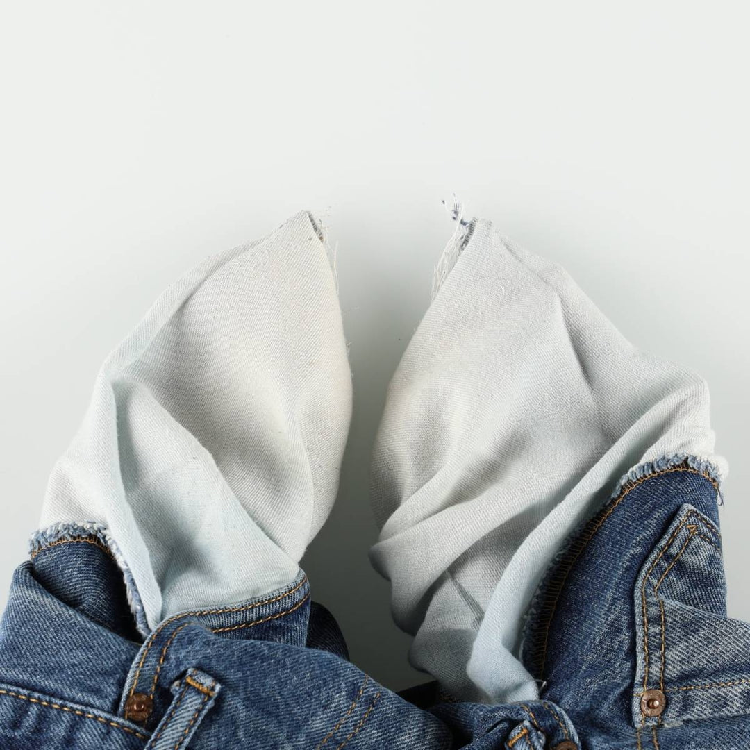 Levi's 505 tapered denim pants for men, size w36 cotton blue type Vintage Second Hand