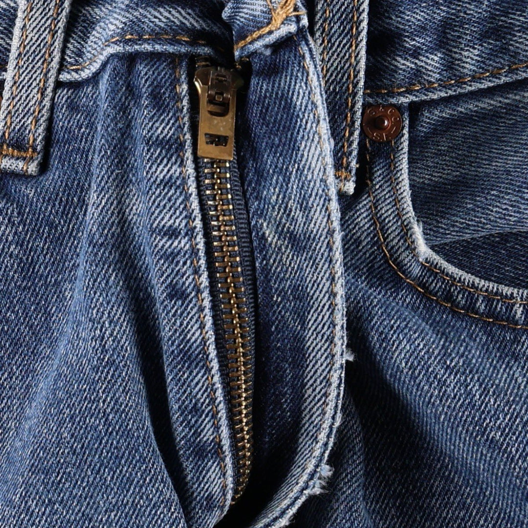 Levi's 505 tapered denim pants for men, size W34 cotton blue type Vintage Second Hand