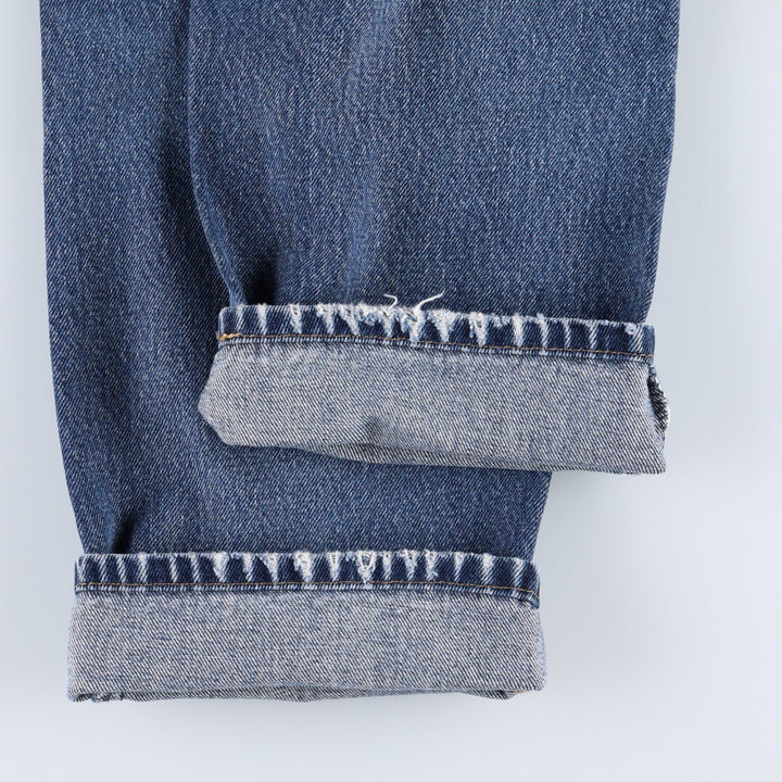 Levi's 505 tapered denim pants for men, size W34 cotton blue type Vintage Second Hand