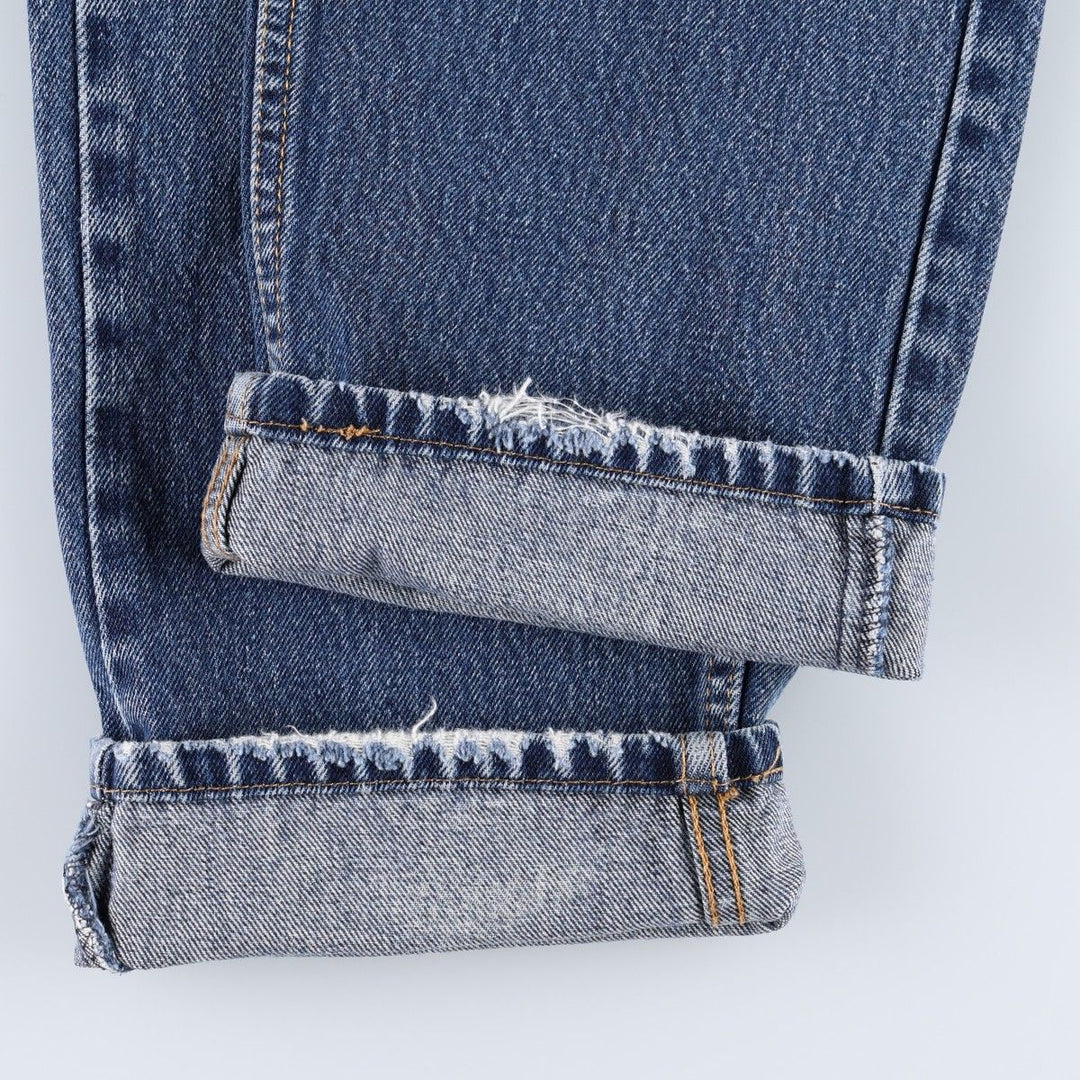 Levi's 505 tapered denim pants for men, size W34 cotton blue type Vintage Second Hand