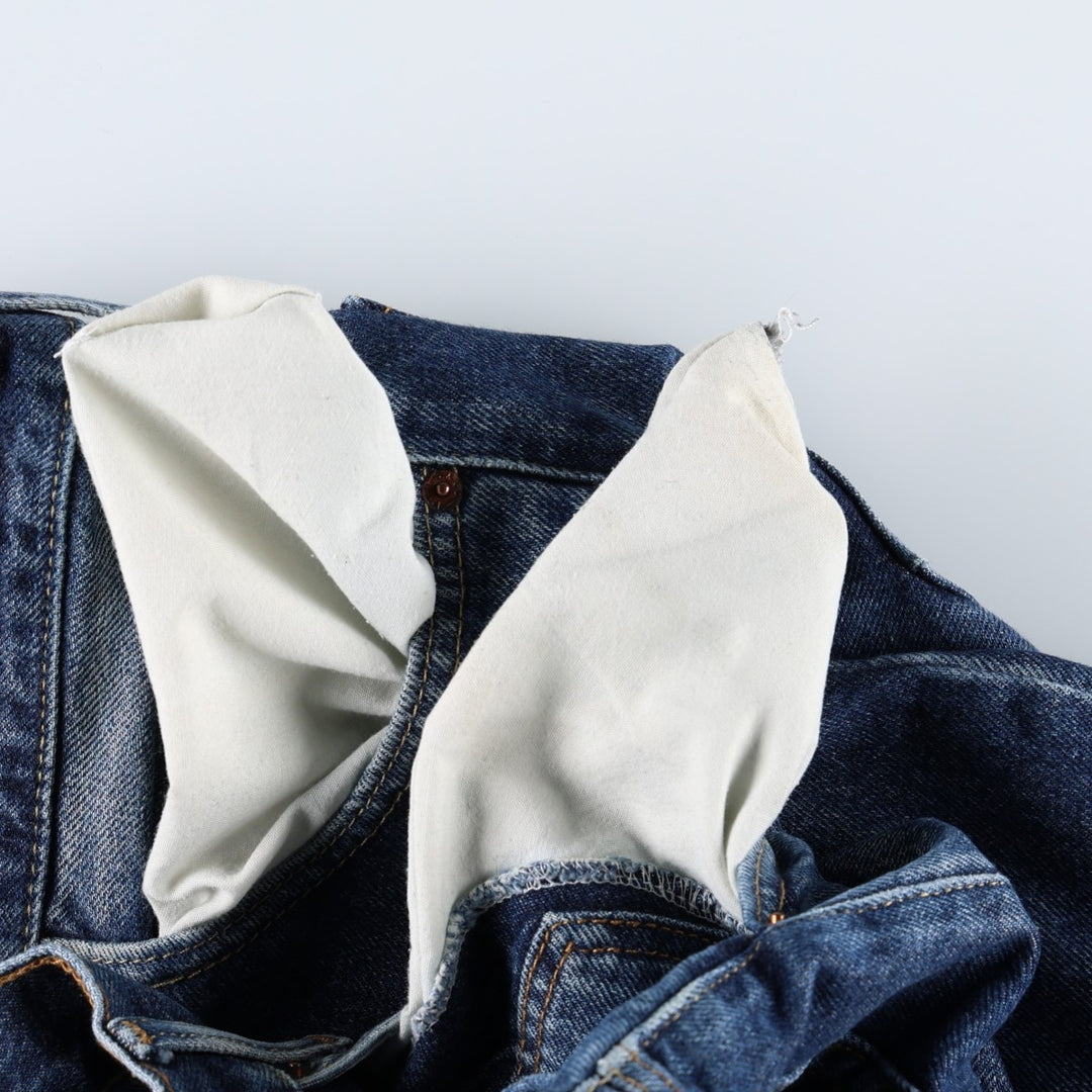 Levi's 505 Straight Fit Tapered Denim Pants, W36 L32 unclear blue type Vintage Second Hand