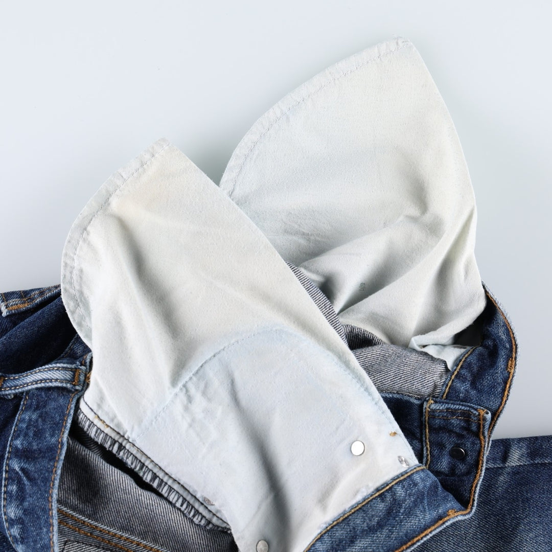 Levi's 505 Straight Fit Tapered Denim Pants, W36 L32 unclear blue type Vintage Second Hand