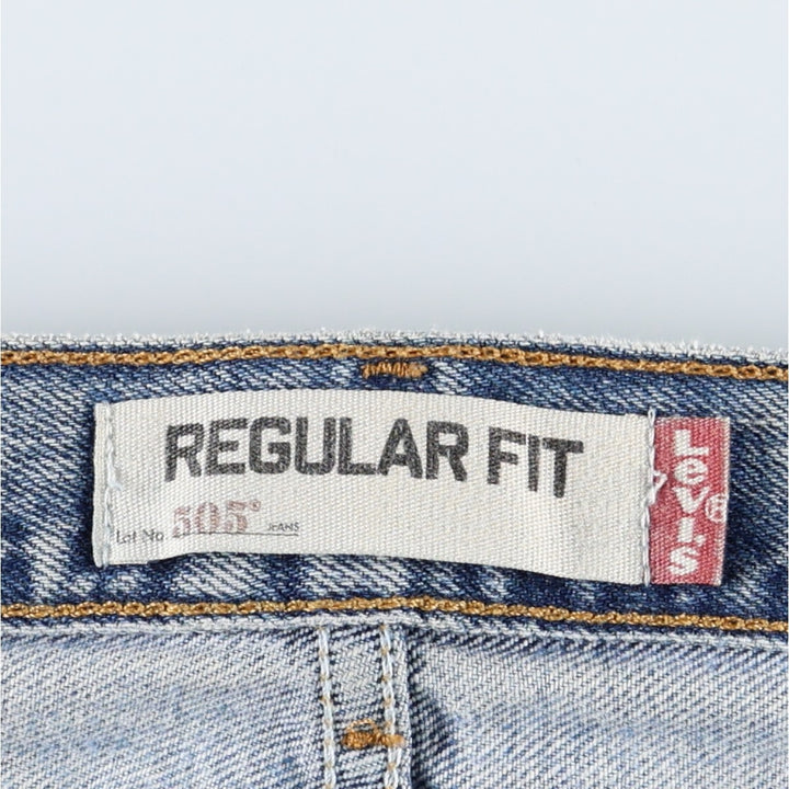 Levi's 505 Regular Fit Tapered Denim Pants, W36 L32 cotton blue type Vintage Second Hand