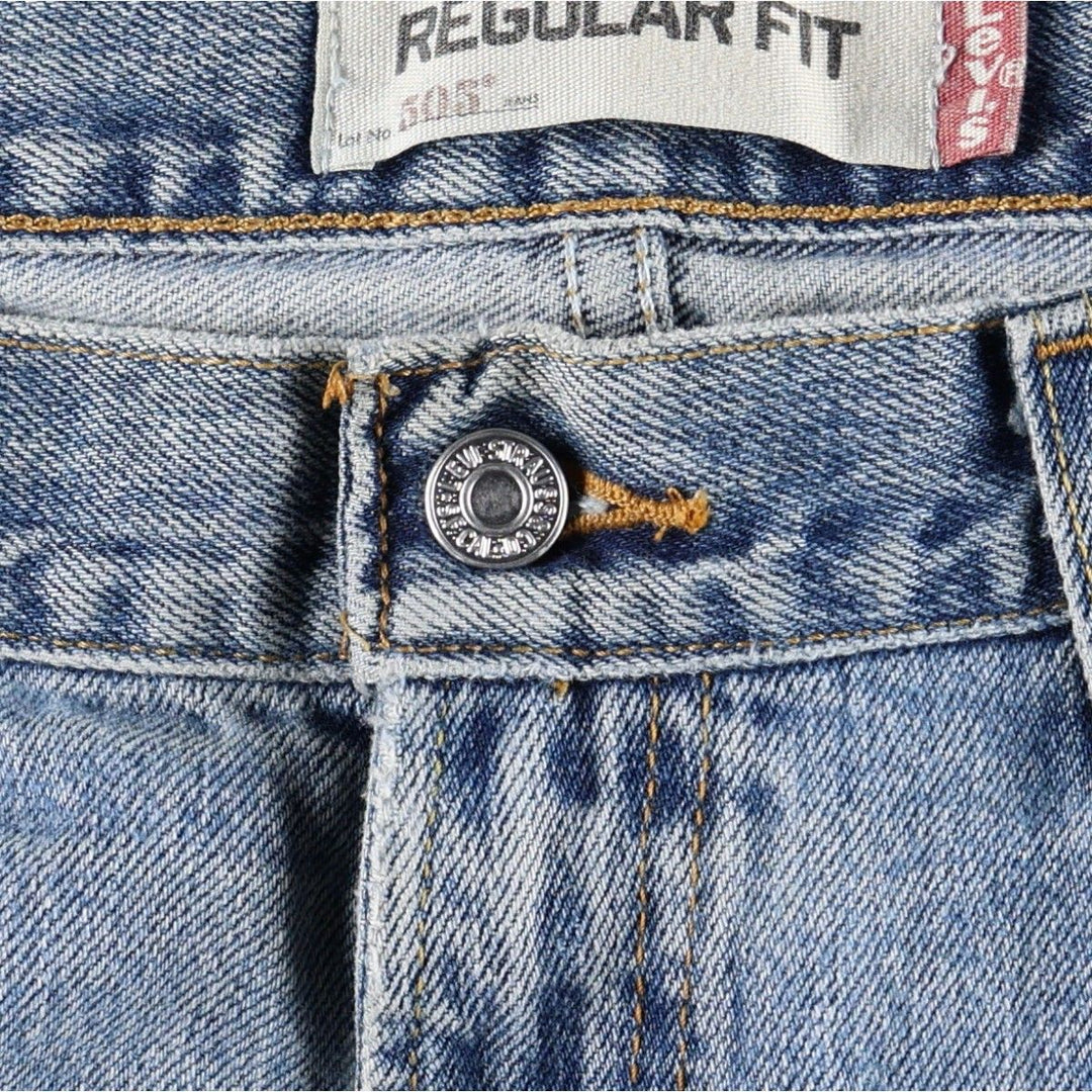 Levi's 505 Regular Fit Tapered Denim Pants, W36 L32 cotton blue type Vintage Second Hand