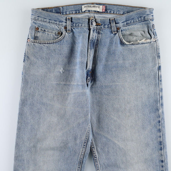 Levi's 505 Regular Fit Tapered Denim Pants, W36 L32 cotton blue type Vintage Second Hand