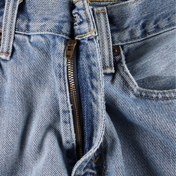 Levi's 505 STRAIGHT FIT tapered denim pants for men, equivalent to w33 cotton blue type Vintage Second Hand