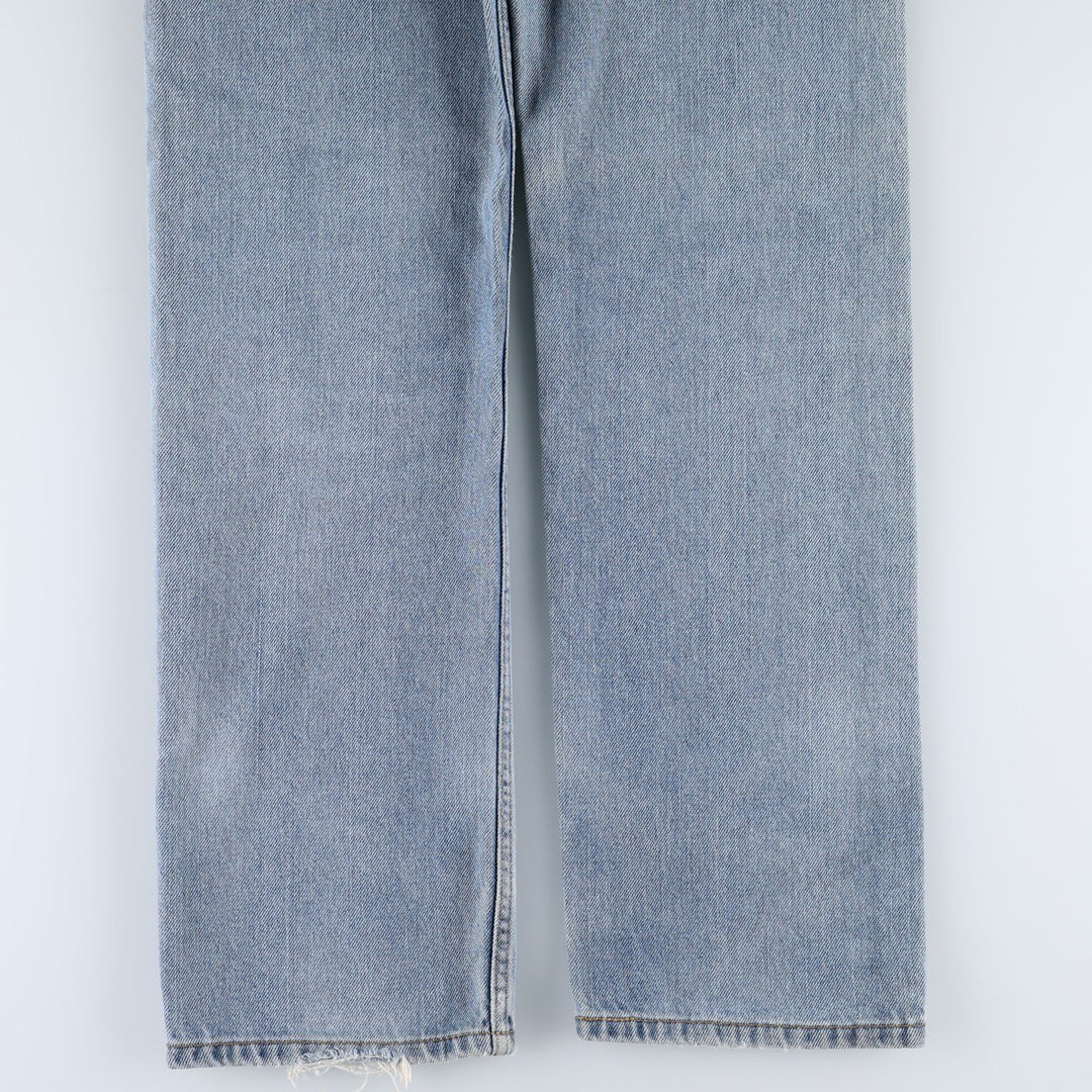Levi's 505 STRAIGHT FIT tapered denim pants for men, equivalent to w33 cotton blue type Vintage Second Hand