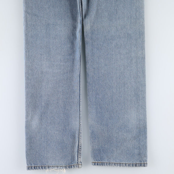 Levi's 505 STRAIGHT FIT tapered denim pants for men, equivalent to w33 cotton blue type Vintage Second Hand