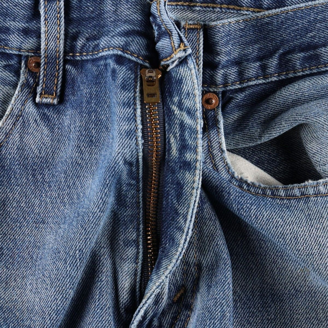 Levi's 505 tapered denim pants for men, size W34 cotton blue type Vintage Second Hand