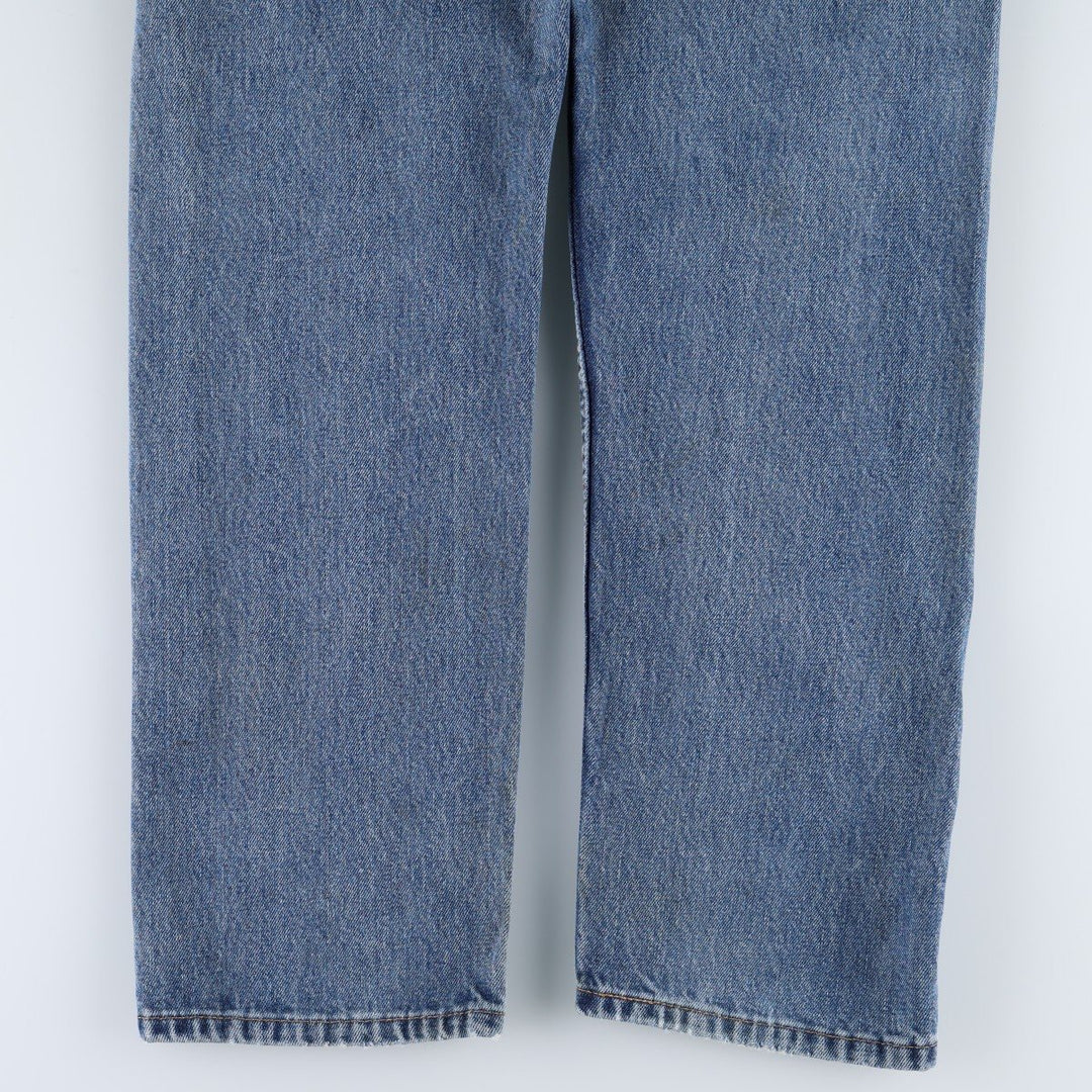 Levi's 505 tapered denim pants for men, size W34 cotton blue type Vintage Second Hand