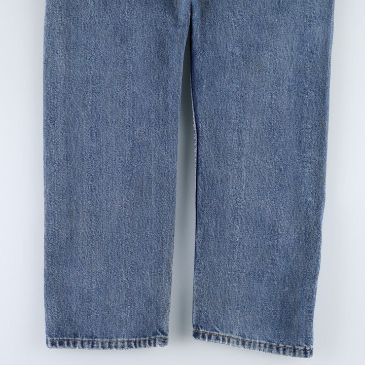 Levi's 505 tapered denim pants for men, size W34 cotton blue type Vintage Second Hand