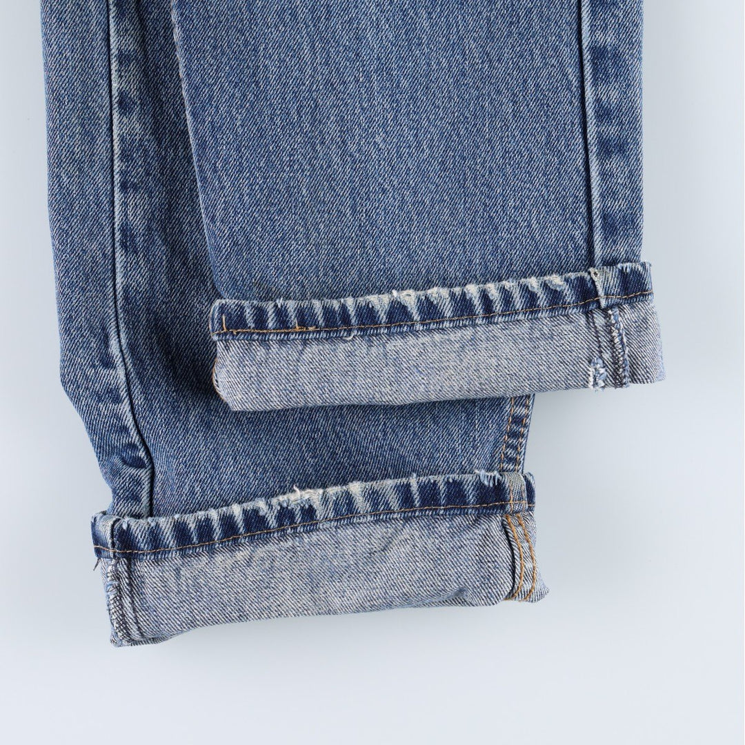 Levi's 505 tapered denim pants for men, size W34 cotton blue type Vintage Second Hand